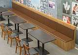重庆餐厅卡座沙发,奶茶店桌椅定制;