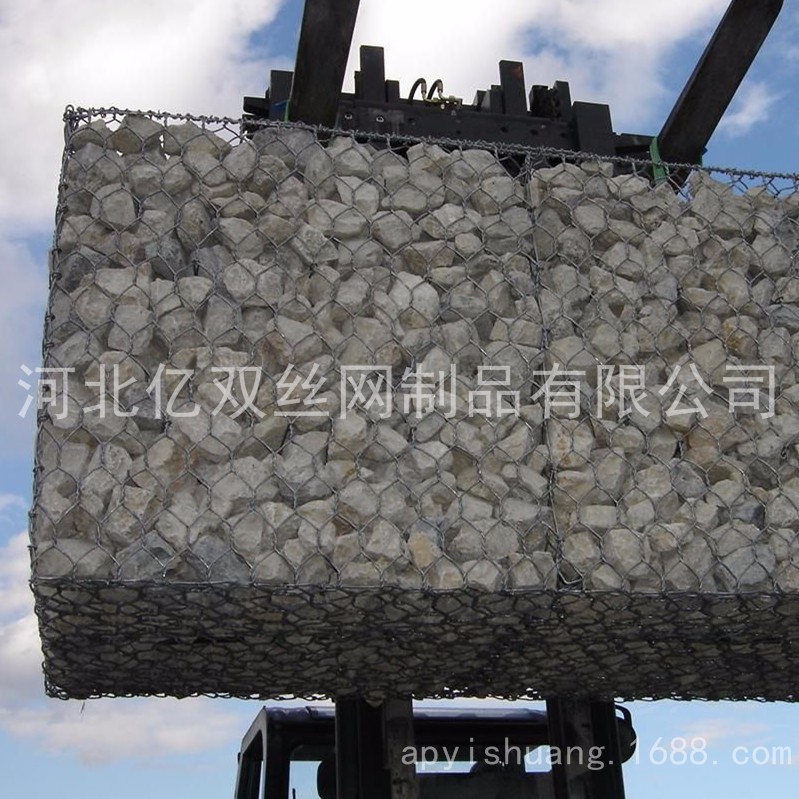高热镀锌石笼网 护岸固堤专用格宾网 格宾笼 铅丝石笼厂家