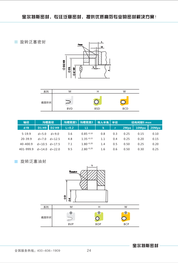 白色四氟旋转泛塞封