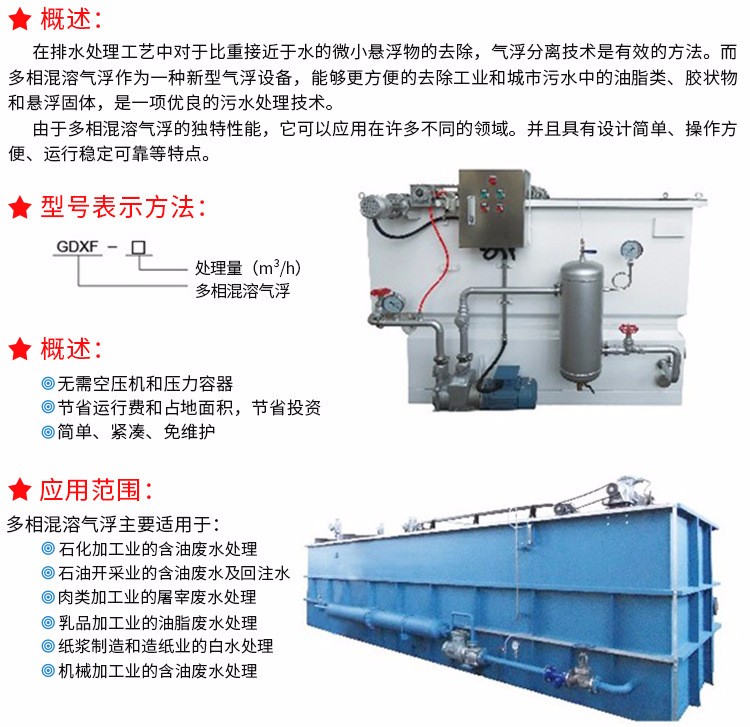 湖南气浮机石化加工业工业屠宰废水污水处理一体设备