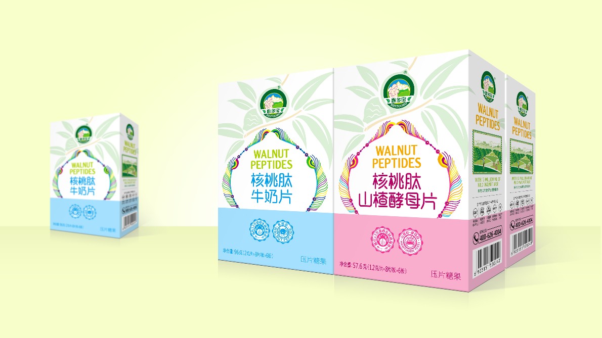 江苏营养品包装设计 品牌包装视觉创意 |喜多宝×唐风汉韵 核桃肽营养品