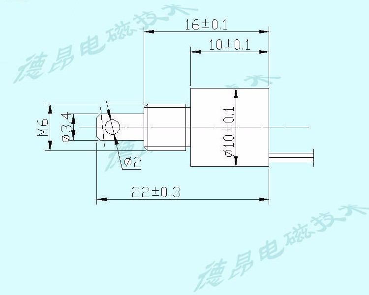 直径1圆管推拉式电磁铁DO1010