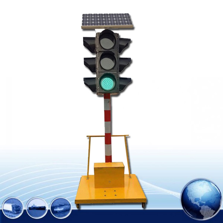 太阳能移动式移动红绿灯厂家直销 专业LED交通信号灯定制安装