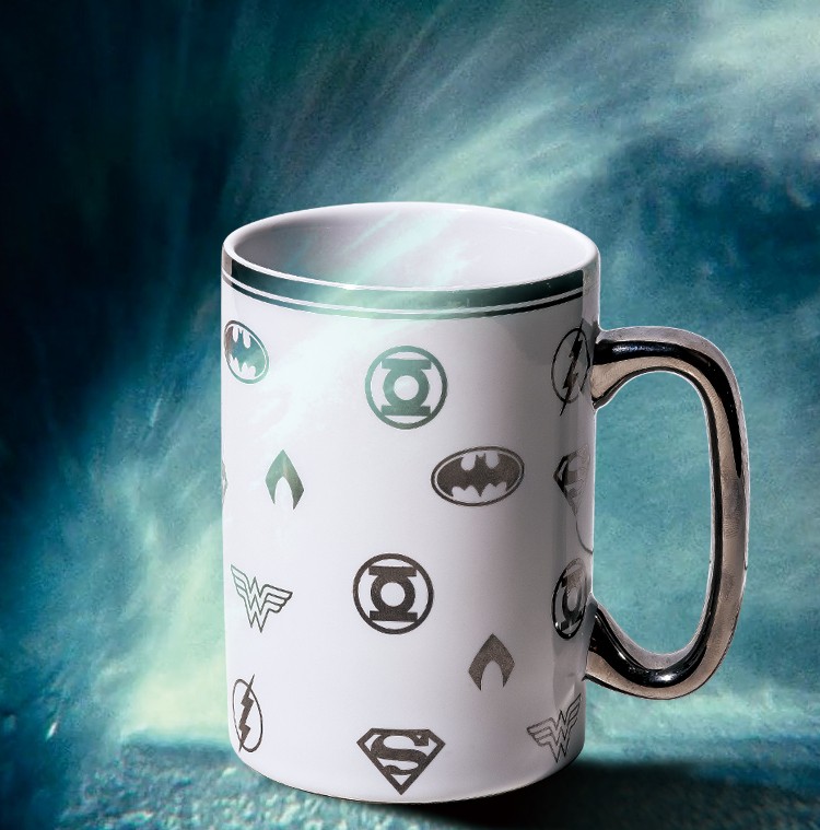 DC正义联盟电影周边镀金高直杯马克杯大容量陶瓷杯超级英雄伴手礼