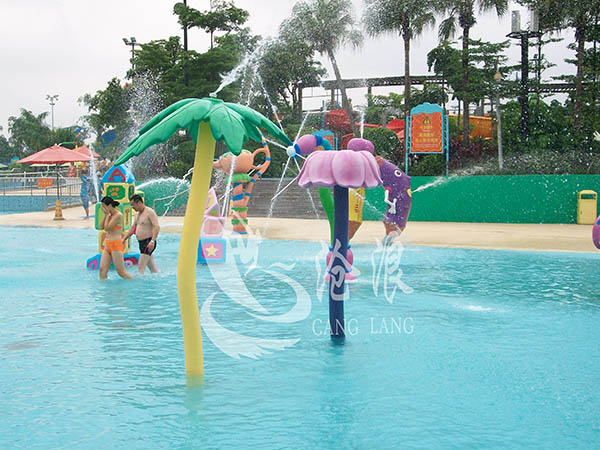 广州厂家直供儿童水上游乐设备 戏水小品 树叶喷水