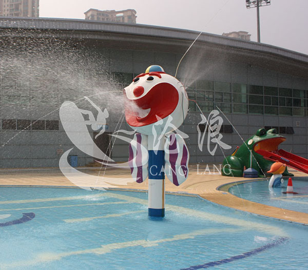广州水上乐园设备厂家直供 儿童戏水设备 大头小丑喷水
