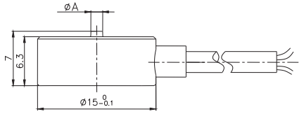 微型压力传感器CAZF-Y15尺寸图