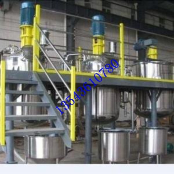 东莞液压升降分散机不锈钢反应釜乳液成套生产设备