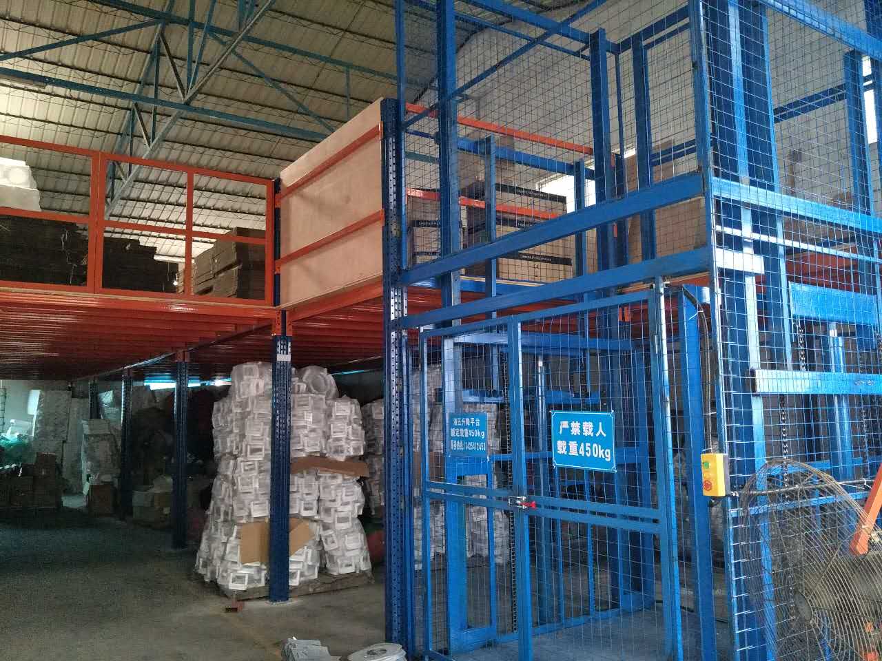 塑胶厂货架二层塑胶厂阁楼两层广东仓储货架多少钱隔层仓储物流货架厂