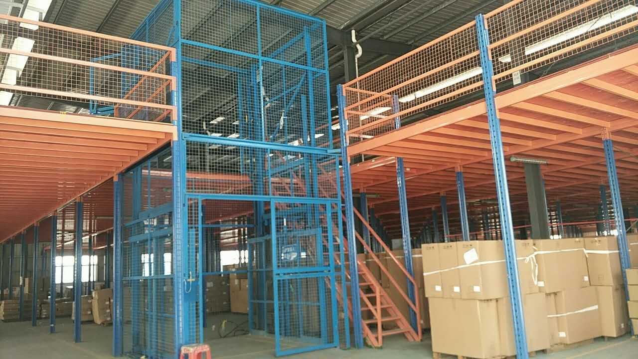 塑胶厂货架二层塑胶厂阁楼两层广东仓储货架多少钱隔层仓储物流货架厂