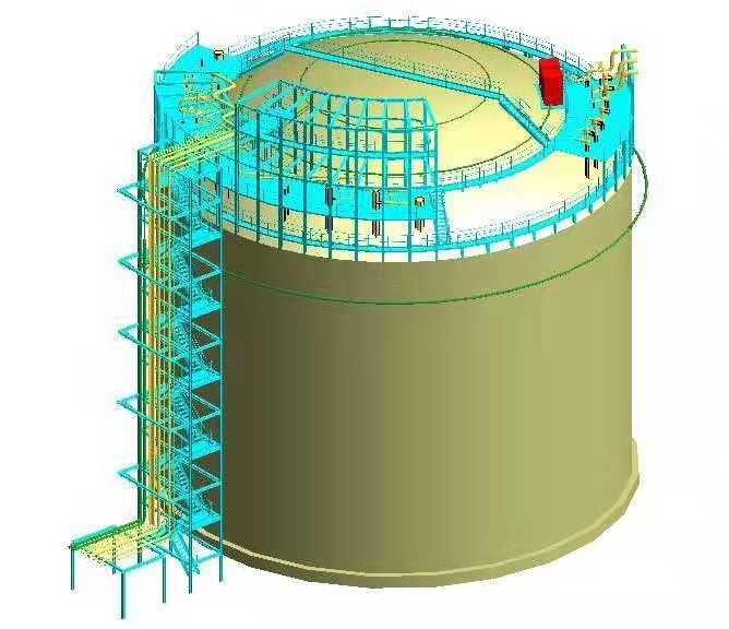 供应LNG、液氧、液氮、液氩等低温液体大型常压平底储槽