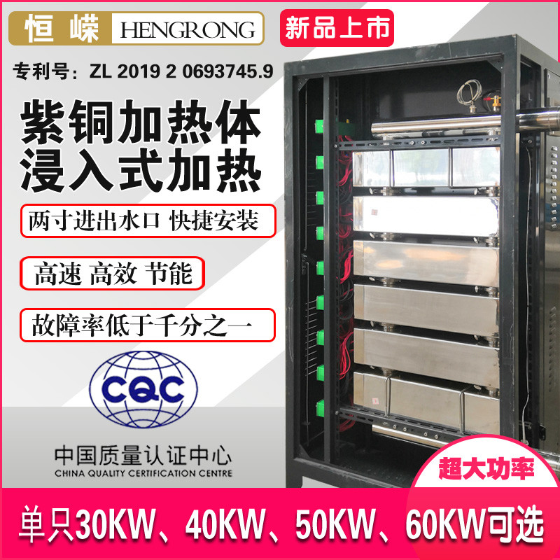 电采暖炉电锅炉加热器 60KW 电锅炉加热体 恒嵘科技