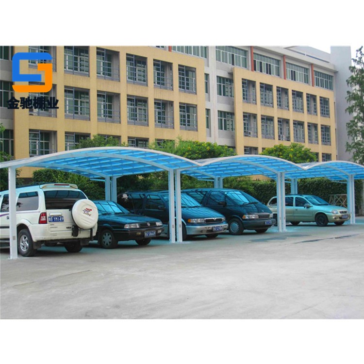 宁波厂家定制阳光板汽车棚、停车棚