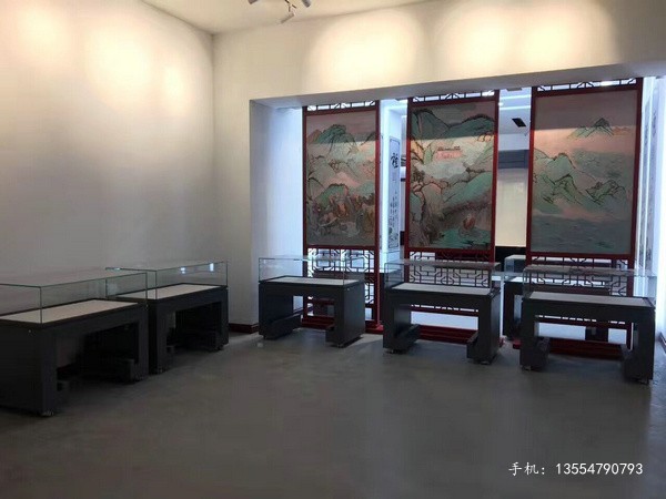 重庆五面玻璃博物馆平柜厂家-液压掀起博物馆展柜报价