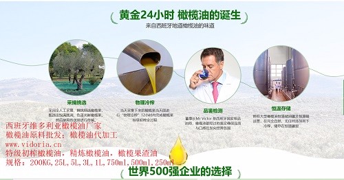 西班牙维多利亚橄榄油厂家代加工贴牌，原料批发