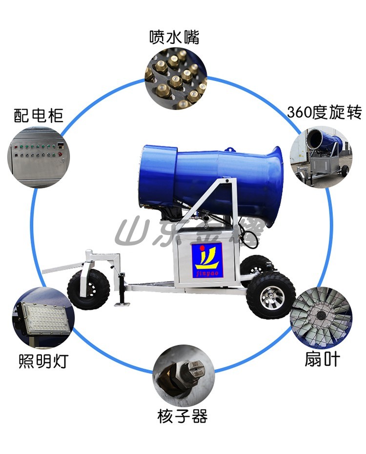 大功率造雪机设备 静音无污染国产造雪机