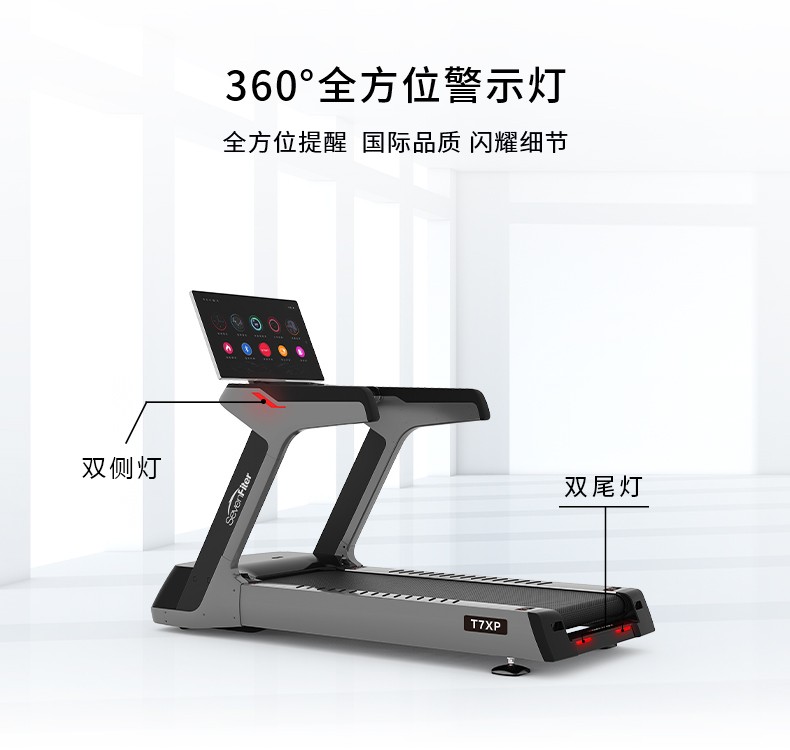 施菲特T7XP商用跑步机32寸智能高清触控显示 宽跑带豪华健身器材