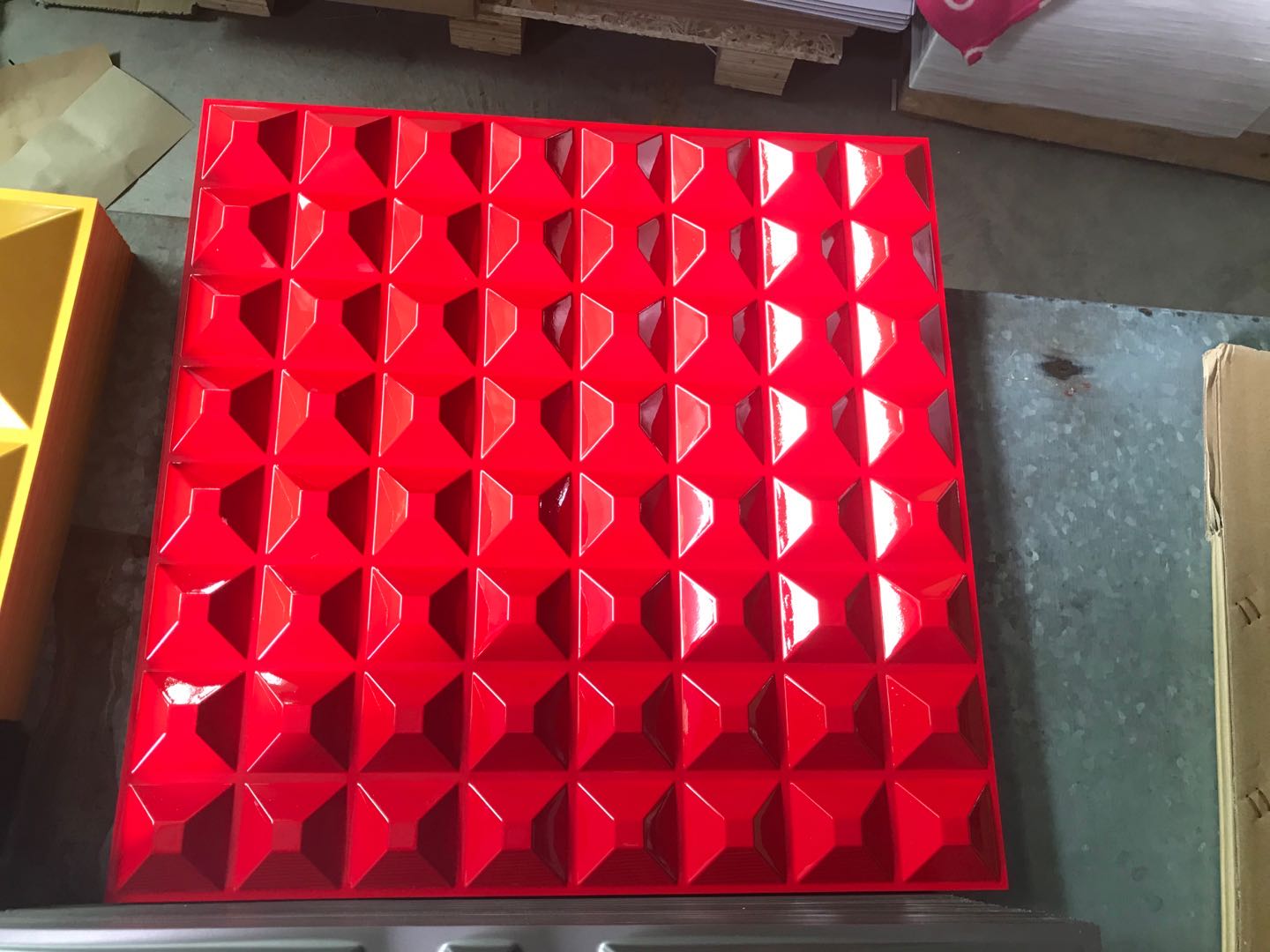 跨境出口背景墙世禾3D板厂家直销量大免费开模打样防水三维板