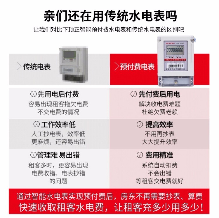 安徽合肥单相三相远程预付费电表手机微信充费智能无线远程抄表