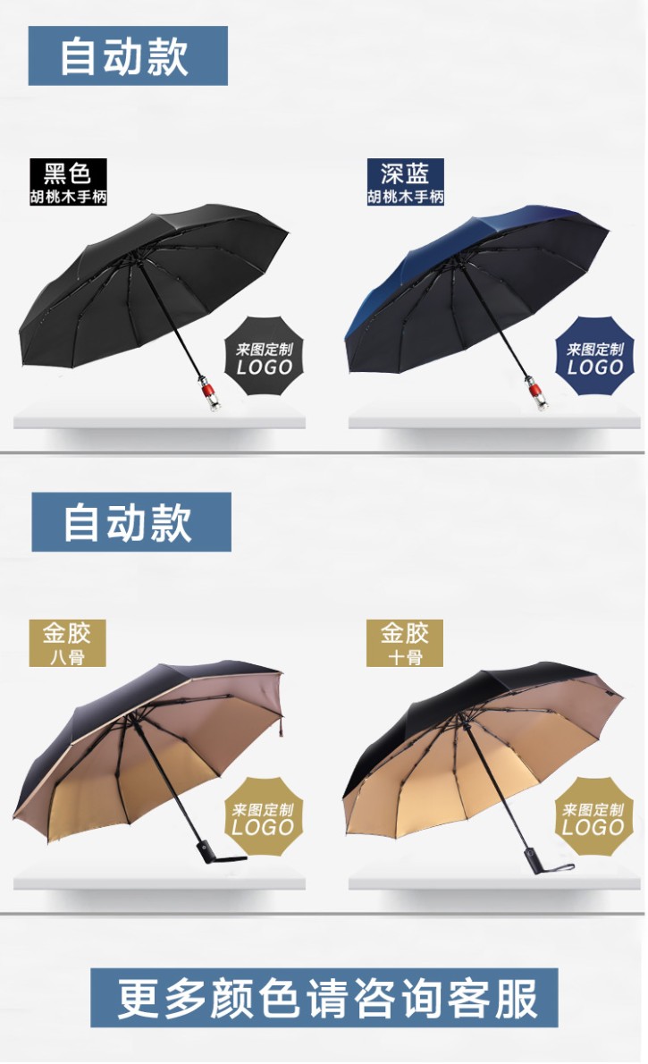 惠州专业广告伞指导公司-顶峰雨伞定制logo折叠伞三折伞