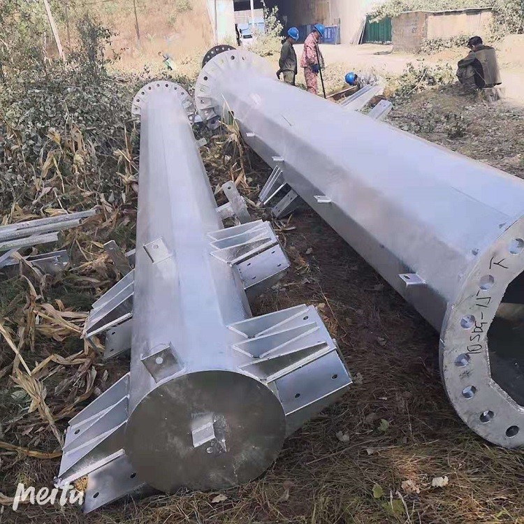吉林省35千伏钢管杆18米双回路直线钢管杆价格