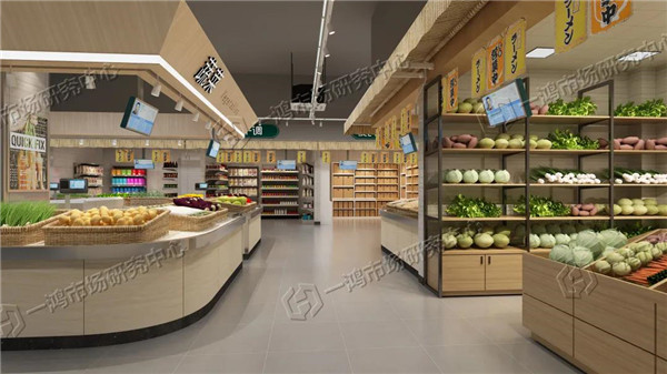 上海浦锦市集蔬菜区效果图设计— 杭州一鸿市场研究中心