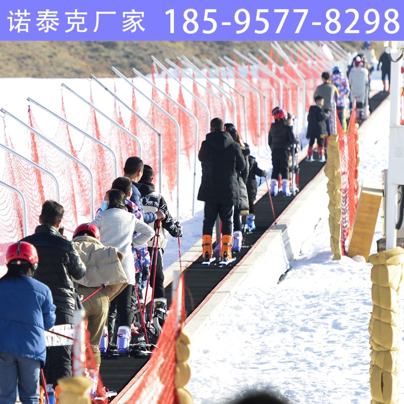 雪场电梯利用钢结构搭建 雪道魔毯减轻上山负担